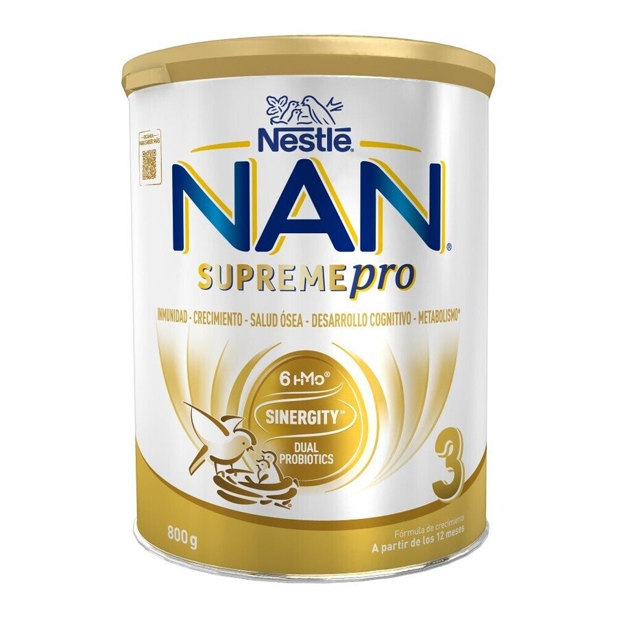 NAN ® SUPREMEPRO 3 Prah za pripravo mlečnega napitka za majhne otroke.  Od 1 leta dalje. Limena škatla 800g